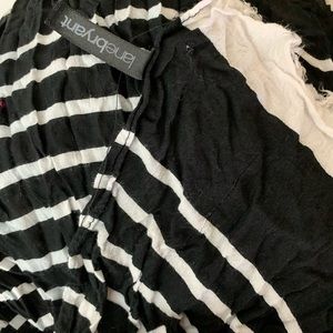 Lane Bryant scarf black and white contrast